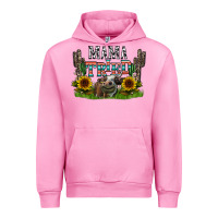 Fuchsia Pink mama tried1 Urban Hoodie - CowhideDigitalArt