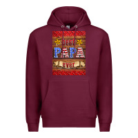 Burgundy best papa ever air freshener Premium Hoodie - HRA Design Shop