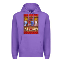 Purple best papa ever air freshener Premium Hoodie - HRA Design Shop