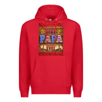 Red best papa ever air freshener Premium Hoodie - HRA Design Shop