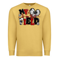 Antique Gold my heart is on that field soccer Premium Sweatshirt - MaliasSmallBusiness