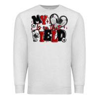 Oatmeal Heather my heart is on that field soccer Premium Sweatshirt - MaliasSmallBusiness