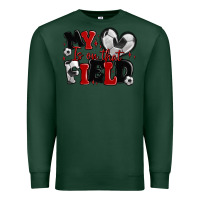 Sports Green my heart is on that field soccer Premium Sweatshirt - MaliasSmallBusiness