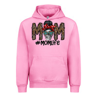 Fuchsia Pink mom life Urban Hoodie - CowhideDigitalArt