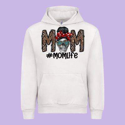Mom Life Urban Hoodie Designed By Cowhidedigitalart