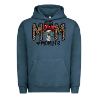 Pigment Midnight Navy mom life Urban Hoodie - CowhideDigitalArt