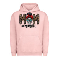 Pigment Salmon mom life Urban Hoodie - CowhideDigitalArt