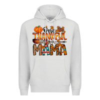 Dove Grey one thankful mama Premium Hoodie - RacoonDesign