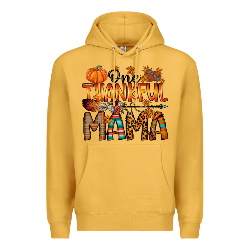 One Thankful Mama Premium Hoodie by RacoonDesign | Teevron