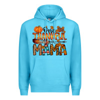 Ocean Blue one thankful mama Premium Hoodie - RacoonDesign