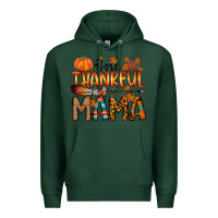 Sports Green one thankful mama Premium Hoodie - RacoonDesign