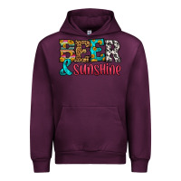 Mauve Wine beer and sunshine Urban Hoodie - HRA Design Shop