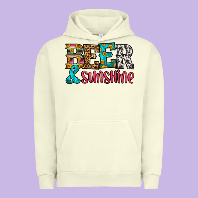 Beer And Sunshine Urban Hoodie Designed By Hra Design Shop