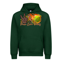 Forest Green peace love tennis Urban Hoodie - RacoonDesign