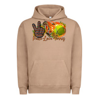 Pigment Burro peace love tennis Urban Hoodie - RacoonDesign