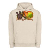 Pigment French Oak peace love tennis Urban Hoodie - RacoonDesign