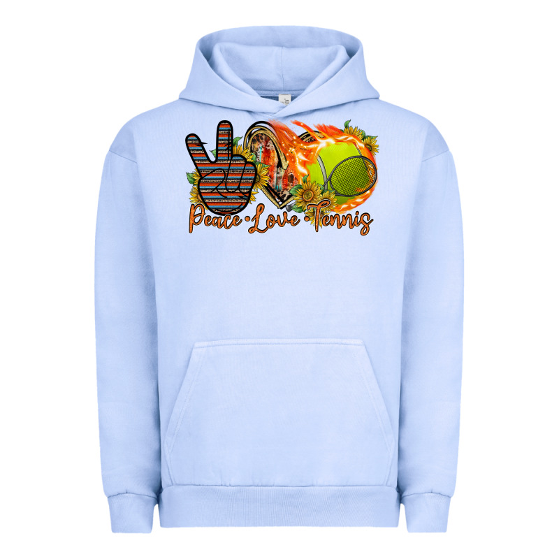 Peace Love Tennis Urban Hoodie by RacoonDesign | Teevron
