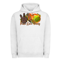 Pigment Lunar Rock peace love tennis Urban Hoodie - RacoonDesign