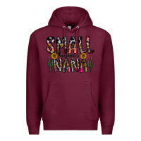 Burgundy small business nana Premium Hoodie - CowhideDigitalArt
