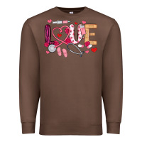 Chestnut love nurse valentines day Premium Sweatshirt - MaliasSmallBusiness