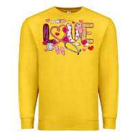 Lemon love nurse valentines day Premium Sweatshirt - MaliasSmallBusiness