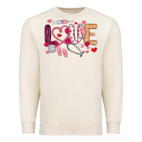 Sandshell love nurse valentines day Premium Sweatshirt - MaliasSmallBusiness