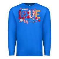True Royal love nurse valentines day Premium Sweatshirt - MaliasSmallBusiness