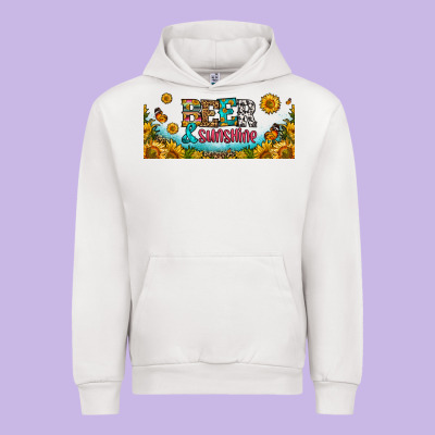 Beer And Sunshine 16oz Libbey Cup Urban Hoodie Designed By Hra Design Shop