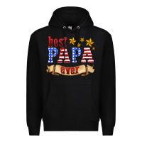 Black best papa ever Premium Hoodie - HRA Design Shop