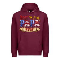 Burgundy best papa ever Premium Hoodie - HRA Design Shop