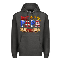 Charcoal Heather best papa ever Premium Hoodie - HRA Design Shop