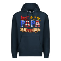 Navy best papa ever Premium Hoodie - HRA Design Shop
