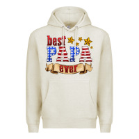 Oatmeal Heather best papa ever Premium Hoodie - HRA Design Shop