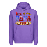 Purple best papa ever Premium Hoodie - HRA Design Shop