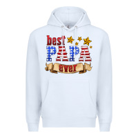 White best papa ever Premium Hoodie - HRA Design Shop