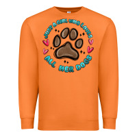 Carrot just a girl who loves all her dogs Premium Sweatshirt - MaliasSmallBusiness