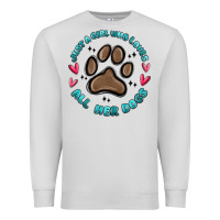 Dove Grey just a girl who loves all her dogs Premium Sweatshirt - MaliasSmallBusiness