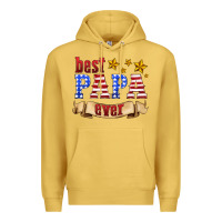 Antique Gold best papa ever Premium Hoodie - HRA Design Shop