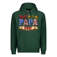 Sports Green best papa ever Premium Hoodie - HRA Design Shop