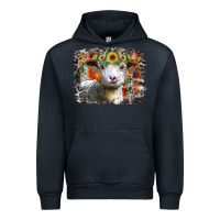 Navy sunflower sheep Urban Hoodie - RacoonDesign