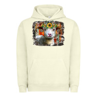 Pigment Pistachio sunflower sheep Urban Hoodie - RacoonDesign