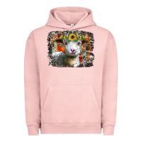 Pigment Salmon sunflower sheep Urban Hoodie - RacoonDesign