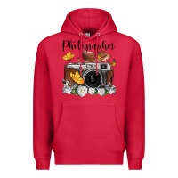 Cardinal photographer floral butterfly film roll vintage camera Premium Hoodie - FaDigitalArtStudio