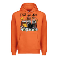 Carrot photographer floral butterfly film roll vintage camera Premium Hoodie - FaDigitalArtStudio