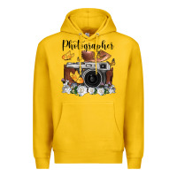 Lemon photographer floral butterfly film roll vintage camera Premium Hoodie - FaDigitalArtStudio