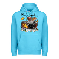 Photographer Floral Butterfly Film Roll Vintage Camera Premium Hoodie | Teevron
