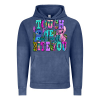 Vintage Denim touch me and i will bite Vintage Hoodie - AdoDesignShop