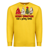 Lemon merry christmas let s play ball baseball Premium Sweatshirt - MaliasSmallBusiness