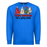 True Royal merry christmas let s play ball baseball Premium Sweatshirt - MaliasSmallBusiness