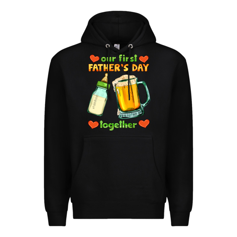 Our First Father's Day Together Premium Hoodie by HRA Design Shop | Teevron